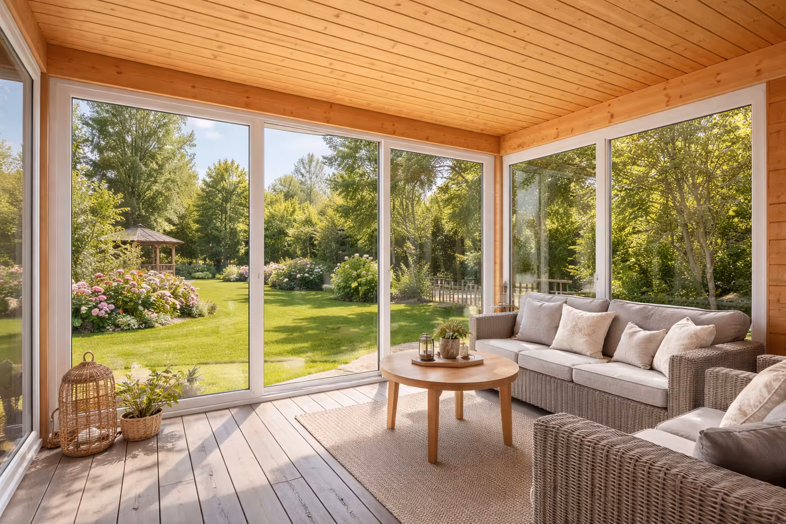 Пластиковое остекление веранды